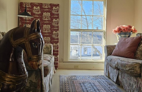 Waldoboro Apartment | Charming Historic Loft Apartment in Waldoboro. Once an Army Post & Dance Hall.