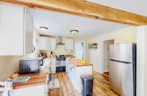 Weaverville House | Charming home with a fireplace, grill, deck, & washer/dryer - near Asheville