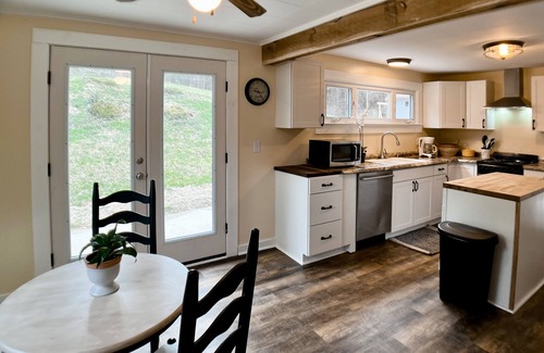 Weaverville House | Charming home with a fireplace, grill, deck, & washer/dryer - near Asheville