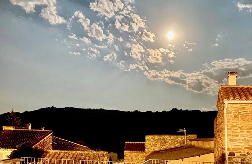 Barjac House | Charming house in a village 15 km from Uzès, heated pool, dominant view