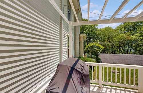 Town of Jerusalem House | Charming lake view home w/dock, pergola and grill & lake side fire pit