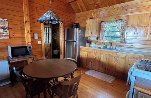 Jackman Cabin | Charming Log Cabin on Big Wood Pond in Jackman, Maine