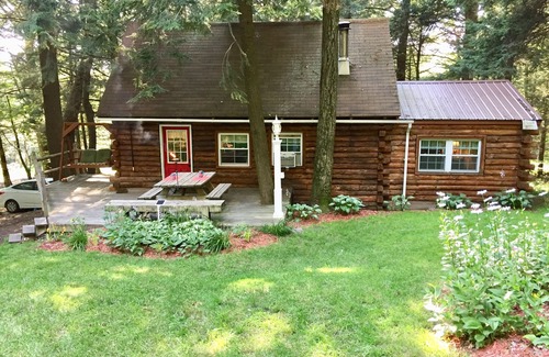 Worcester Cabin | Charming Log Cabin w/Jacuzzi Tub- 35 minutes from Cooperstown and Dreams Park