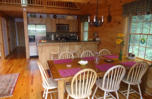 Campton House | Charming log home, spacious yet cozy, nestled in the White Mountain region.