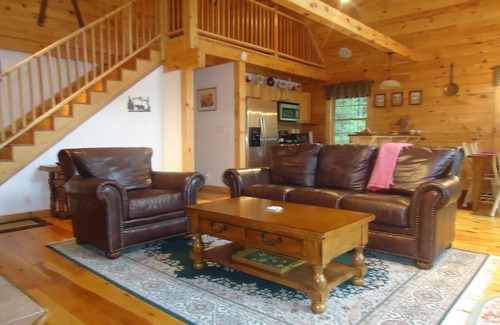 Campton House | Charming log home, spacious yet cozy, nestled in the White Mountain region.