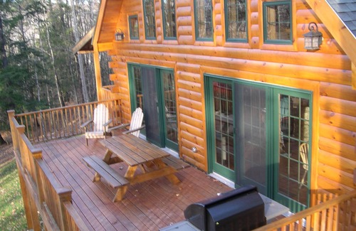 Campton House | Charming log home, spacious yet cozy, nestled in the White Mountain region.