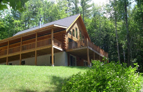 Campton House | Charming log home, spacious yet cozy, nestled in the White Mountain region.