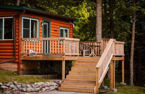 Puposky Cabin | Charming Northwoods Cabin - Large Deck & Scenic Views
