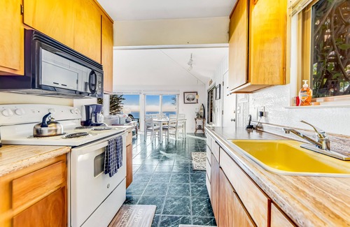 Anchor Bay House | Charming oceanfront home, private hot tub, & water views