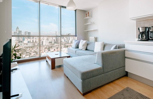 Atasehir Apartment | Charming Residence with City View 4 min to Optimum
