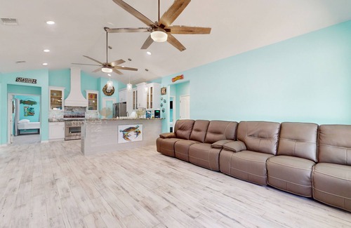 Fulton House | Charming Rockport retreat with modern comforts, enclosed yard, and beach access