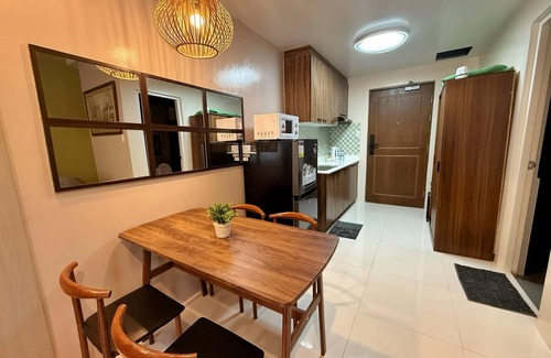 Canlubang Apartment | Charming Swiss-Inspired Studio with WiFi and AC in Alpine Crosswinds Tagaytay