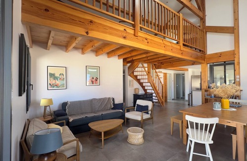Saint-Girons Plage House | CHARMING VILLA "LES CHARDONS BLEUS" - EXCEPTIONAL LOCATION ON DUNE.