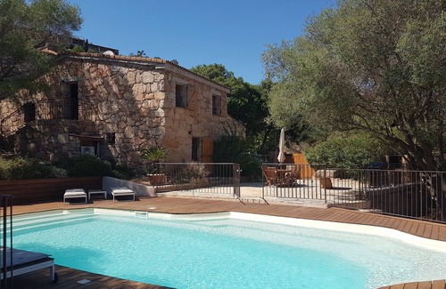 Porto-Vecchio House | Charming villa with private swimming pool, jacuzzi, in Corsica, Palombaggia