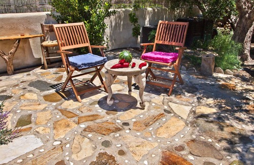 Makry Gialos Cottage | "Charoupia" 300years old cottage "Natura cottages" with sea view shared garden