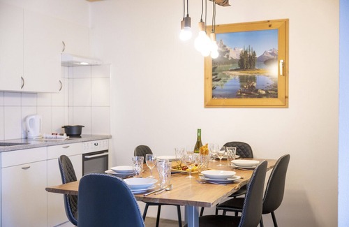 Sent Apartment | Chasa Chamuotsch: New 3.5 room apartment with panoramic view in Sent