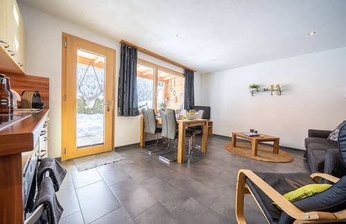 Engadin Scoul Apartment | Chasa Sotcha Dadora: Cozy and lovingly furnished 2,5 room apartment with large terrace