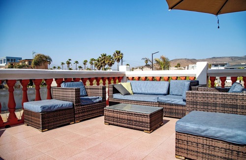 Ensenada Apartment | Chic 1-bedroom apartment with ocean views, sun bathing deck, pool in Ensenada.