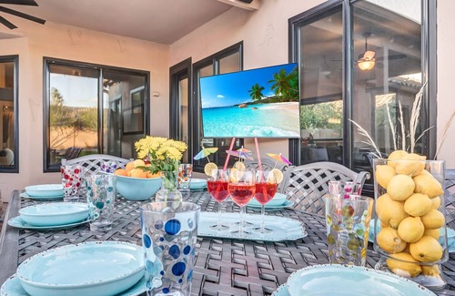 Chandler House | Chic Chandler Resort with Heated Pool, Firepit & BBQ Grill