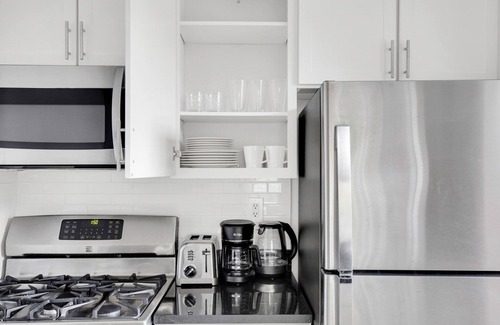 Lincoln Square Apartment | Chic UWS 2BR w/Gym, Elevator & DM, near Lincoln Center, by Blueground