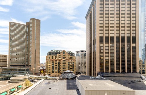 Prudential - St. Botolph Apartment | Classic Back Bay 1BR w/W/D & Gym, near Copley T & Shops, by Blueground