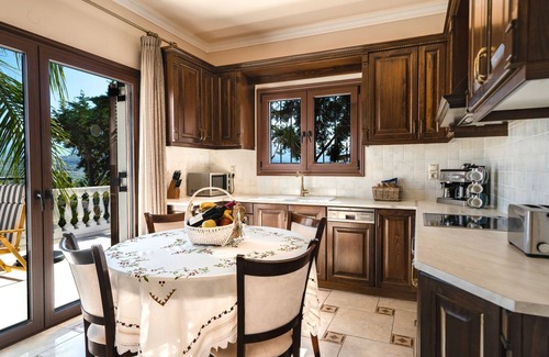 Polemarchi Villa | Classic Style Super Lux Villa with pool, jacuzzi. Stunning sea & mountain views