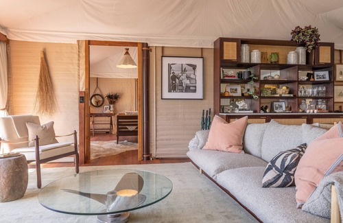 Mangawhai Heads Cabin | Clifftops - luxury tented lodge, sweeping views & beach, 90 mins from Auckland