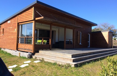 Tosse Ski Chalet | Close to beaches, 49 m² air-conditioned chalet in residential leisure park