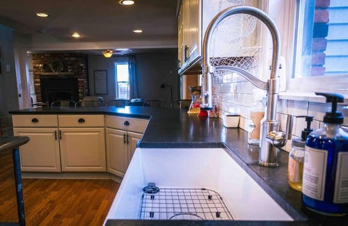 Cheyenne House | Close to town, room to spread out: Sleeps 9 in 5 bedrooms