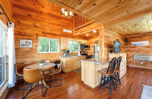 Bryant Cabin | Cloud 9 Cabin with an indoor pool, hot tub, & fire pit!