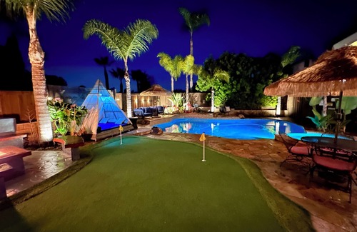 Ocean Hills House | Coastal Retreat - Pool, Spa, Putting Green, Fire pit, Game Room & Near Beach!