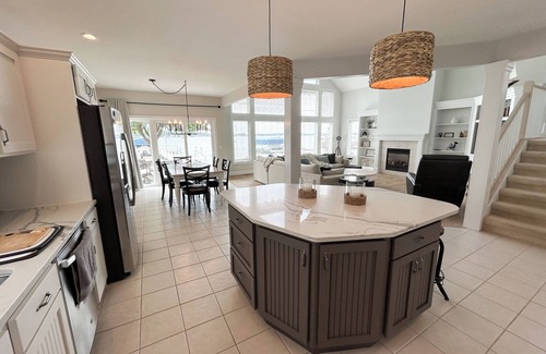 Coldwater House | Coldwater Lakefront Retreat with Gorgeous Water Views and Perfect Sandy Beach!
