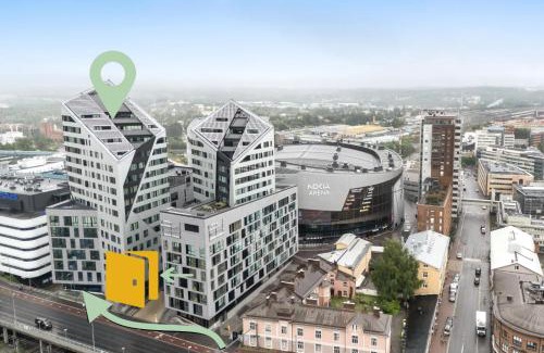 Tampere Apartment | Come in! "Areena" Perfect location for 5 people 11th floor above the Tampere!