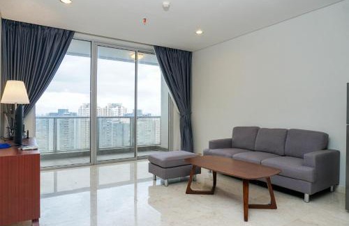 Karet Apartment | Comfortable Deluxe 2BR at The Empyreal Condominium Epicentrum Apartment By Travelio
