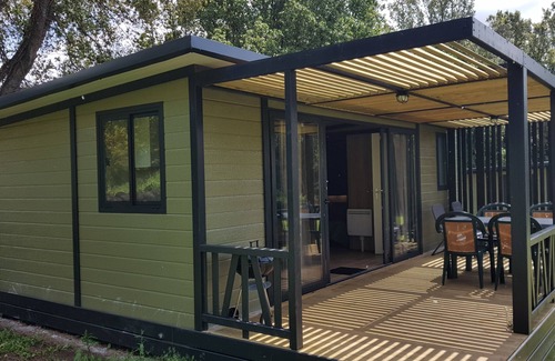 Bastelicaccia House | Comfortable mobile home on a green, peaceful plot, near the river .