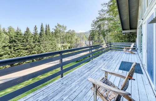 Winhall House | Comfortable Top-Floor Duplex in the Forest with Electric Fireplace and Deck!