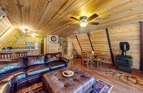 Ponderosa Pines House | Comfy Cabin w/Mountain Views/Free WiFi/Firepit/Washer/Dryer - Near Wolf Creek