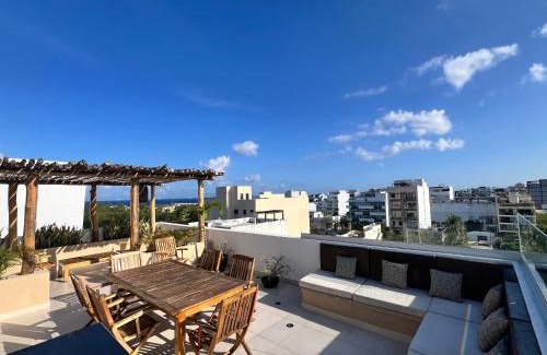 Luis Donaldo Colosio Apartment | Condo Boho con Roof pool y vista al mar