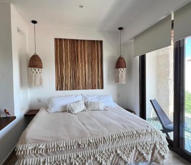 Luis Donaldo Colosio Apartment | Condo Boho con Roof pool y vista al mar
