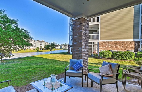 Central Myrtle Beach Condo | Condo w/ Patio & Pool Access ~ 2 Miles to Beaches