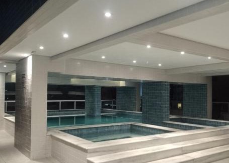 Caicara Apartment | condominio clube com piscina climatizada com fechamento em vidro - Vila Caiçara - Praia Grande 4 adultos e 1 criança até 12 anos