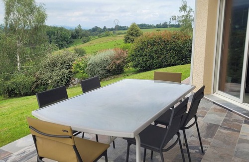 Buzy Villa | Contemporary architecture by Lourdes, view of the Pyrenees, garden, spa, hammam