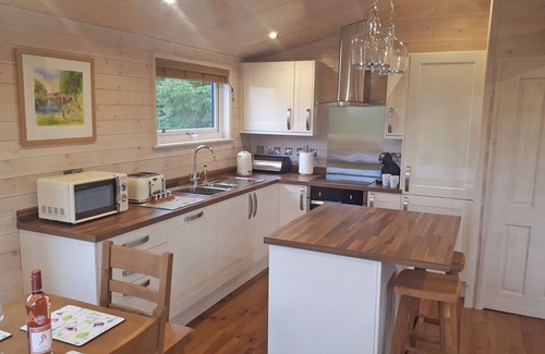 Ashover Ski Chalet | Contemporary lodge with stunning countryside views.