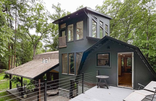 Schenley Ski Chalet | Contemporary Tower in the woods at the base of Birdsfoot Golf course