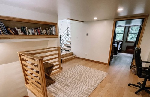 Schenley Ski Chalet | Contemporary Tower in the woods at the base of Birdsfoot Golf course
