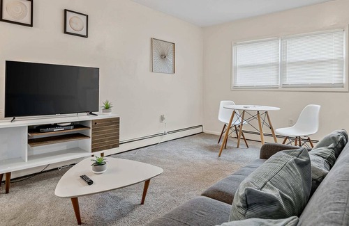 Highspire Apartment | Convenient 2BR with Comfy Sofa and TV