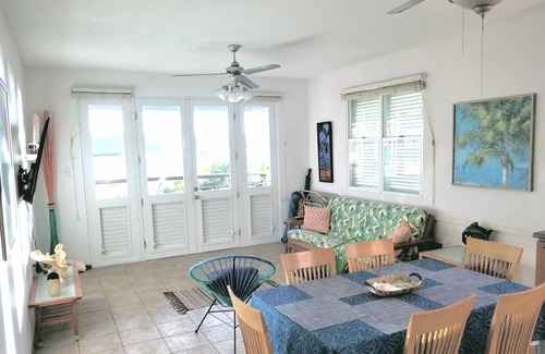 Culebra Pueblo Apartment | Coral Cove: Elegant Waterfront Apartment With A Spectacular View of Paradise