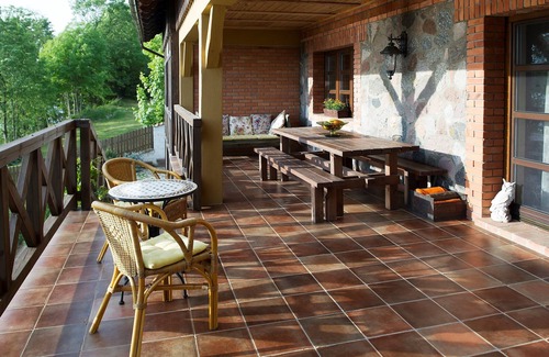 Gorlo Villa | Cosy apartment in lake front Villa; living/sleeping area for 2, covered porch .