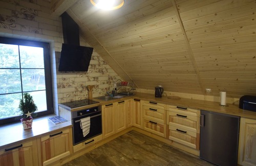 gmina Osiek House | Cosy Holiday Home in Skrzynia with Terrace