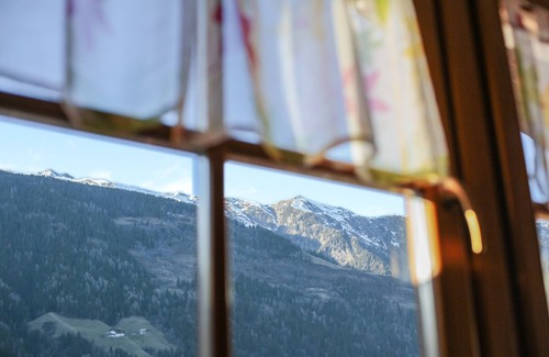 San Leonardo in Passiria Apartment | Cosy Strickerhof Apartment 3 with Mountain View & Balcony
